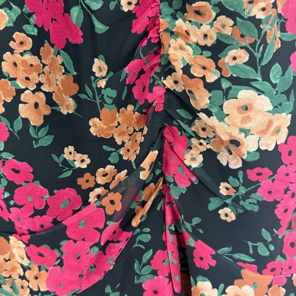 THML Floral Sleeveless Fit & Flare Dress Size Large - Picture 10 of 16